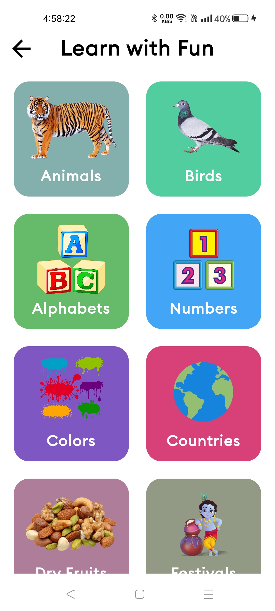 All in one For Kids - Kid’s digital learning Application